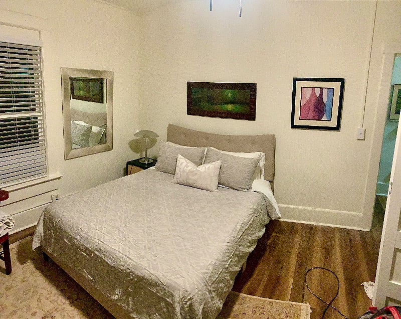 Second Bedroom with Queen Size Bed with Ceiling Fan