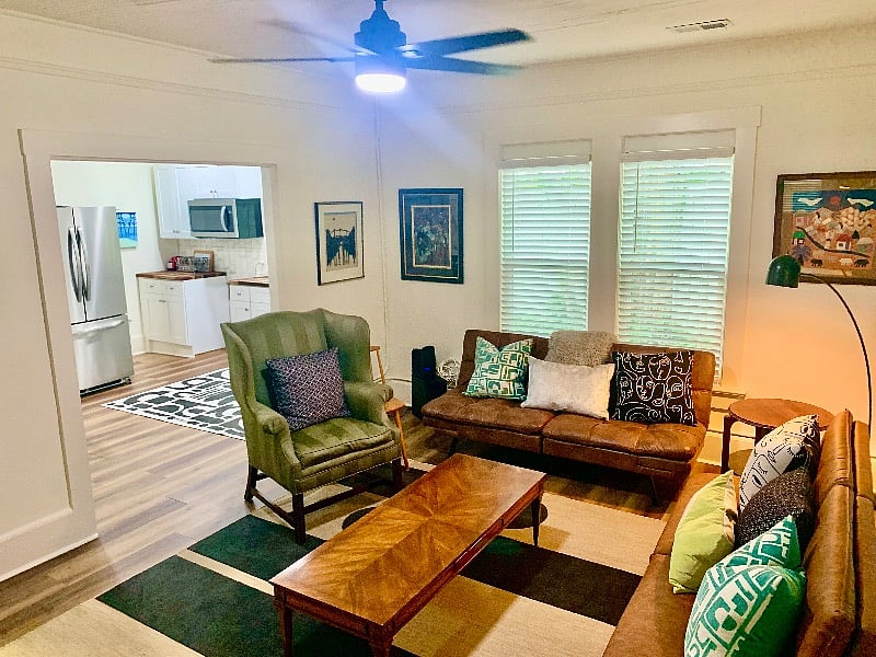 Large Living Room opens to the Kitchen.  Ready for entertaining.