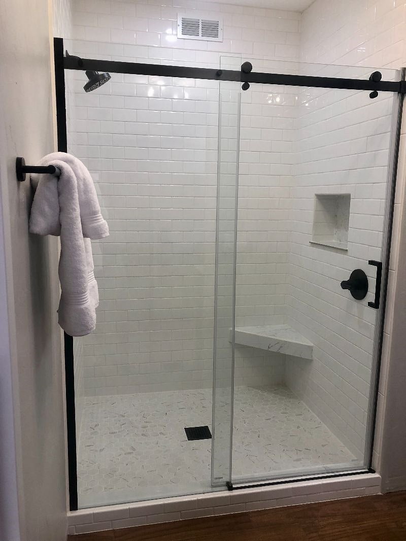 Very large walk-in shower!