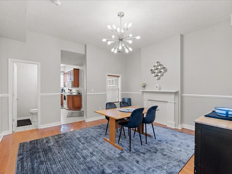 separate dining space
