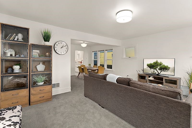 The upstairs living room
