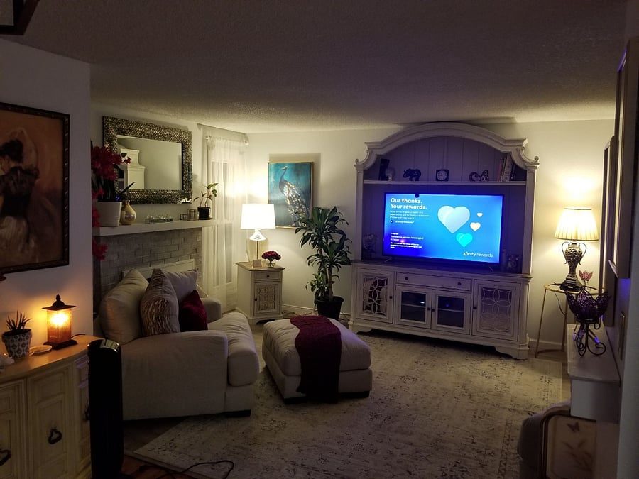 View of living room. 