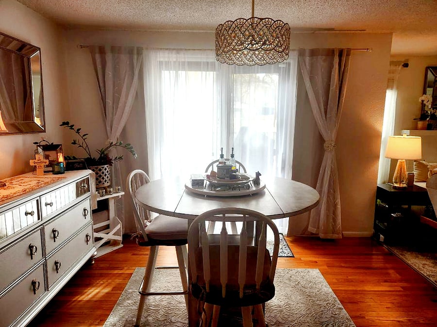 Dining room view. 