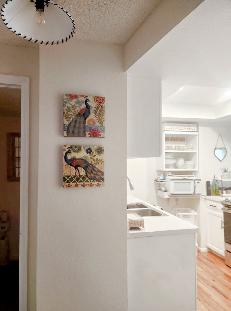 View of kitchen. 