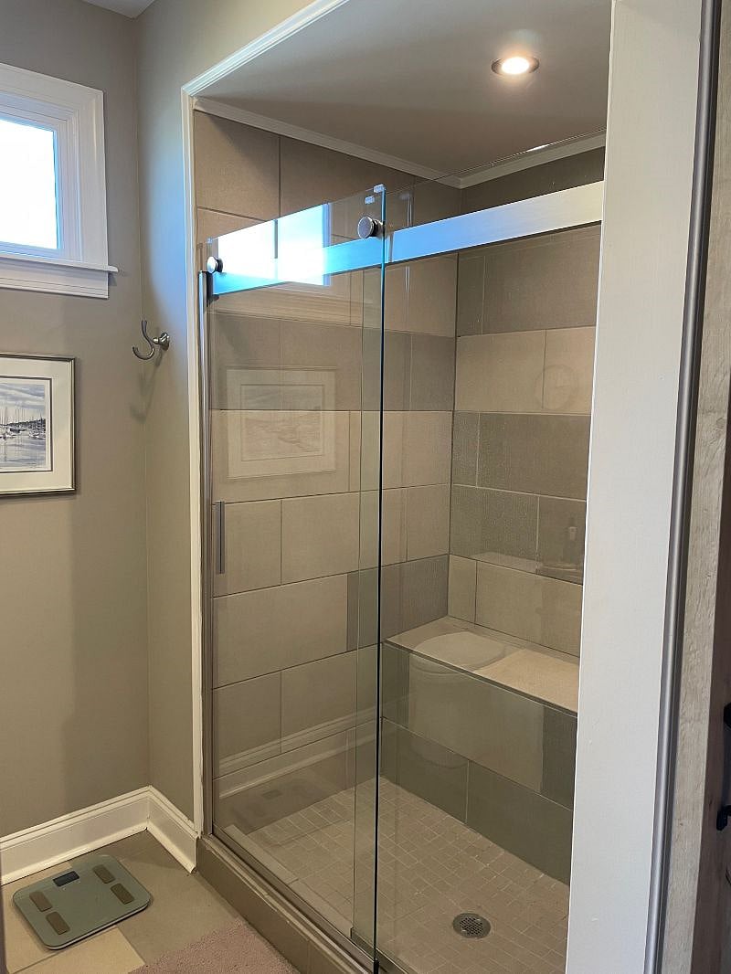large, tall shower