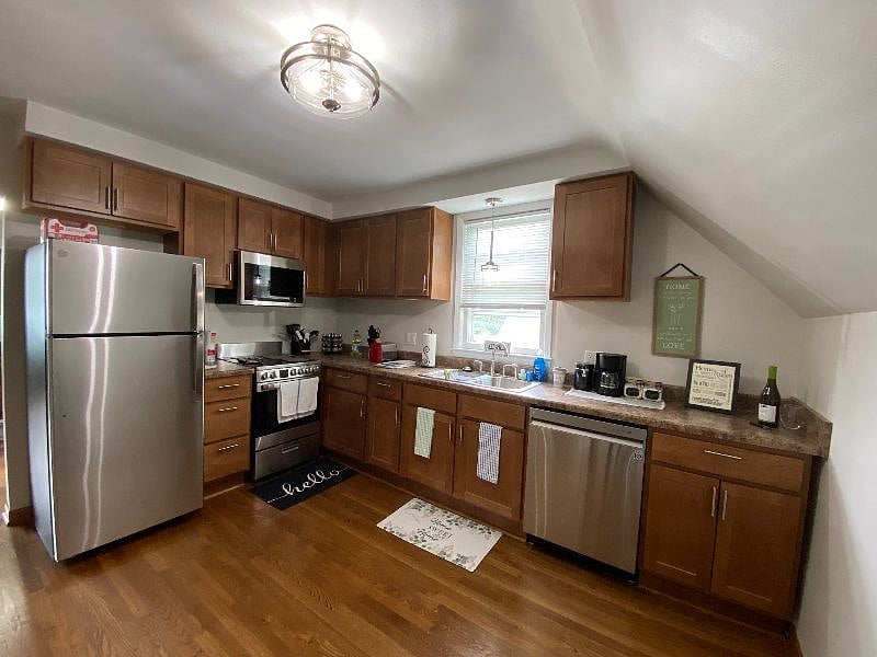 Nice clean kitchen with all the convenience of the home.