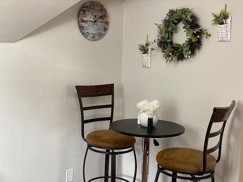 Sit and relax, and enjoy a sip of coffee on this stylish corner nook.