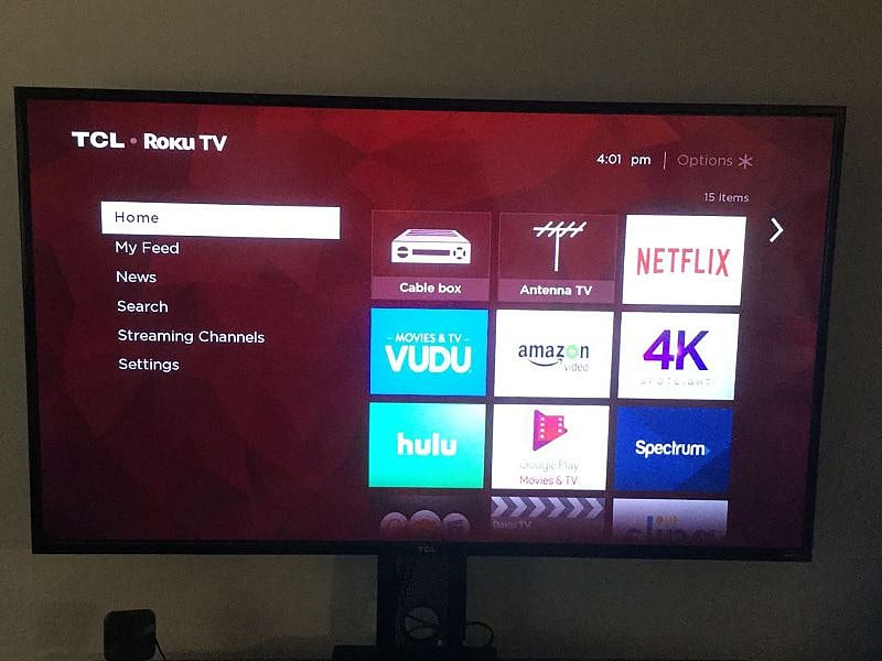 New Smart 55 inch Roku TV with Spectrum Silverpackage, Netflix, and more. Thousands of movies and channels. Hope you have a teenager to figure it all out.