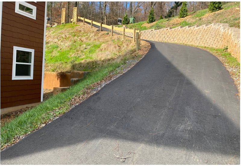 Steep driveway
