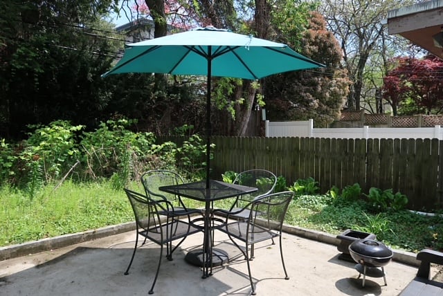 backyard with garden