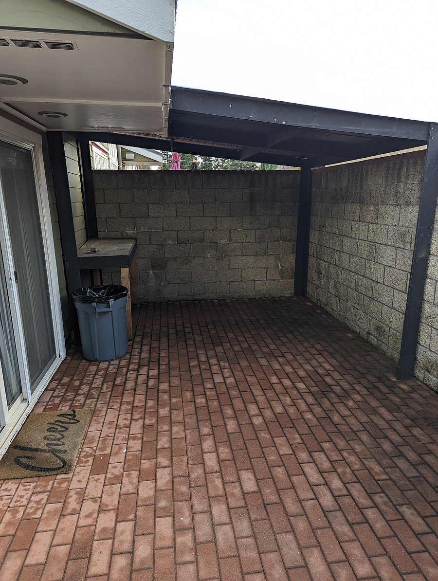 Outdoor patio space.