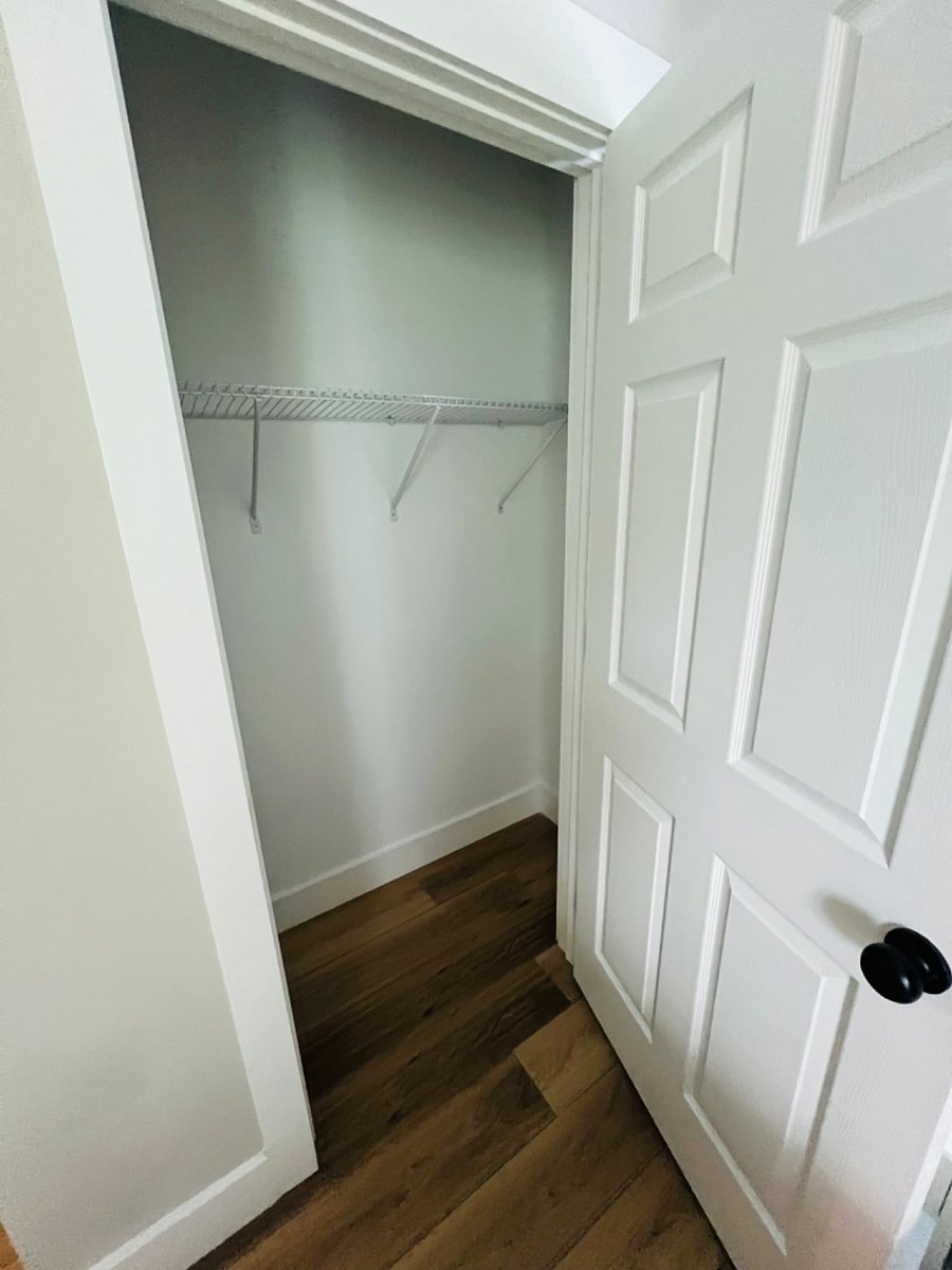 Spacious closet in both bedrooms