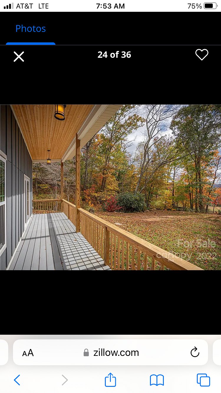 Large deck.