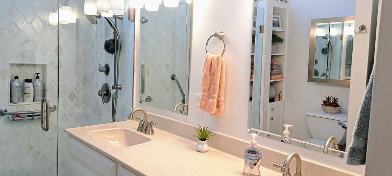 Remodeled master bath 