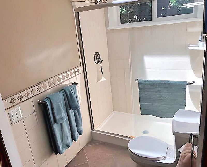 Master shower