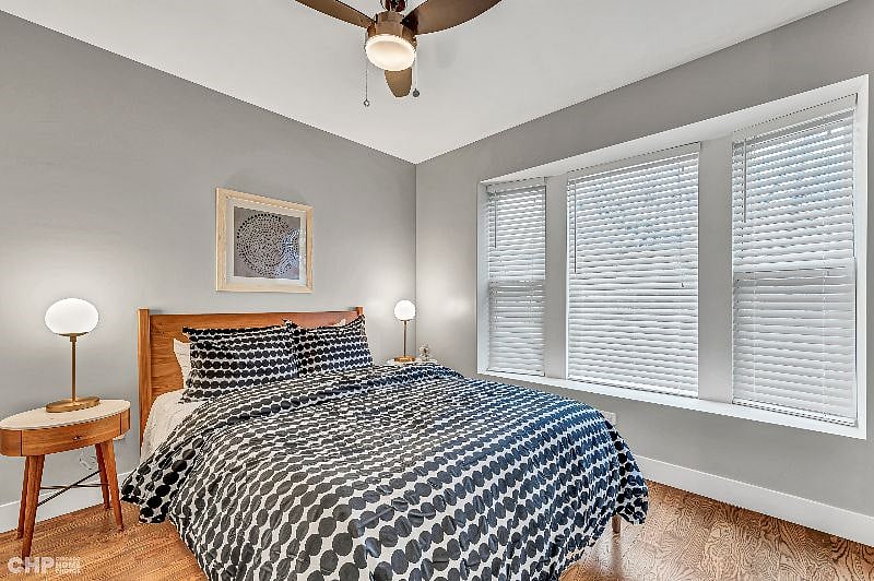 Huge second bedroom with tons of natural light.