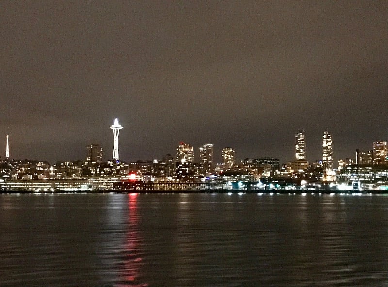 Night view of the skyline