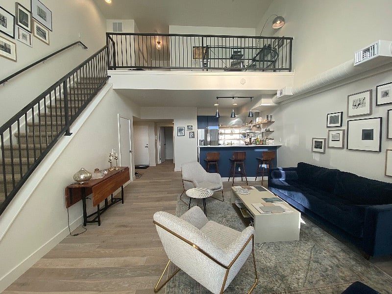 Natural Ash wood flooring.