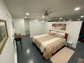 Bedroom, cal king size 14 inch memory foam mattress.