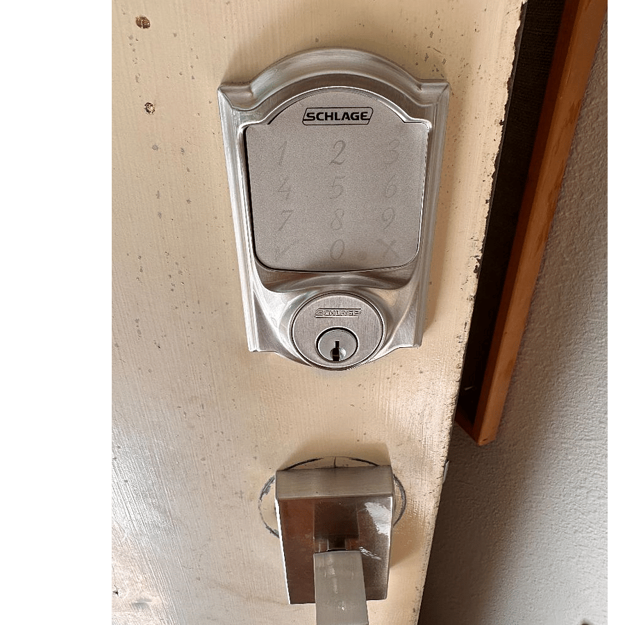Personal keyless code to apartment building