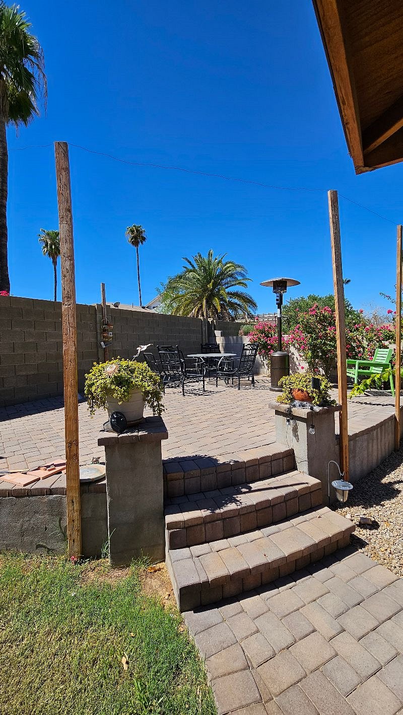 Designated outdoor sitting area