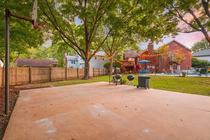 Basketball Court & BBQ Area