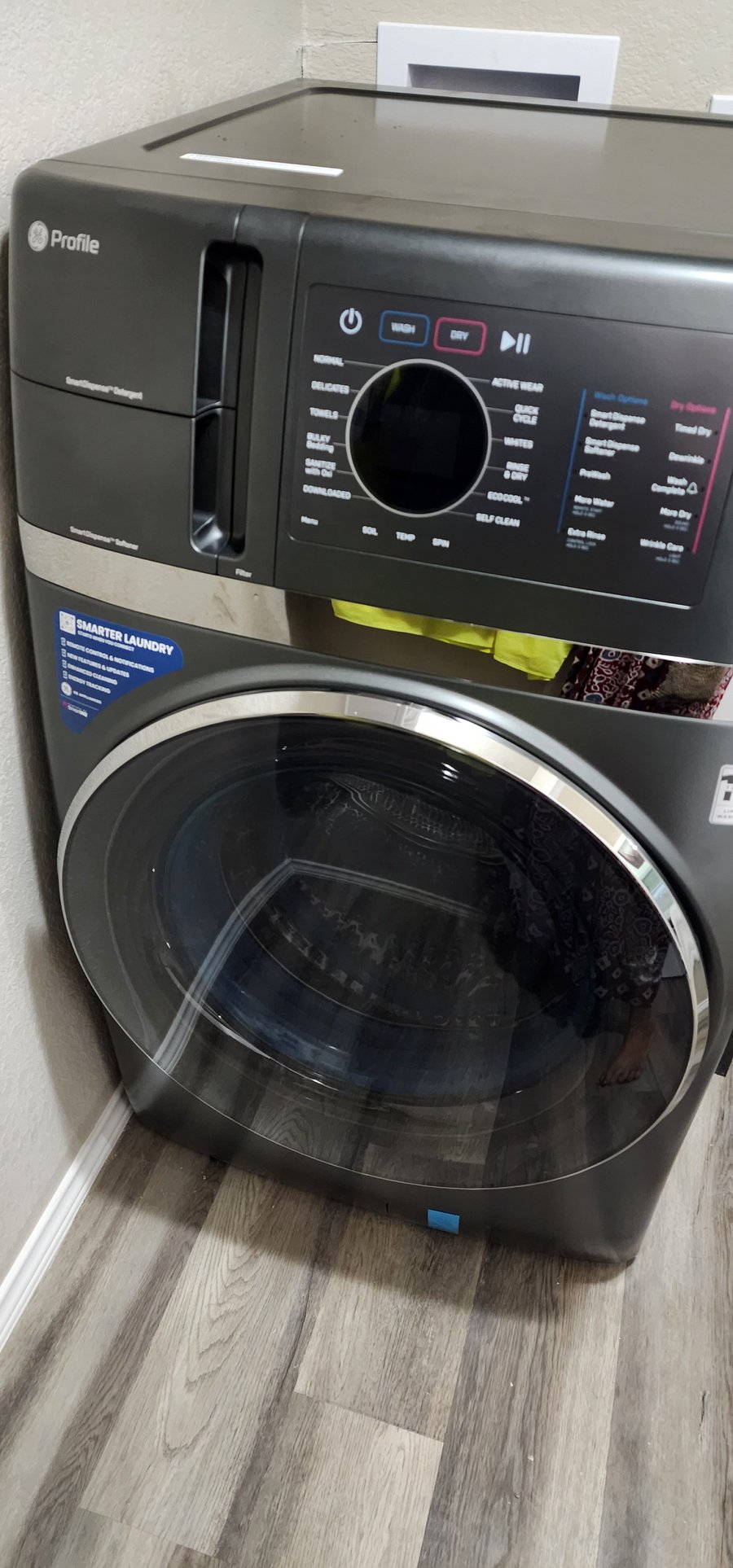 State of the art GE washer/dryer combo