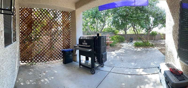 Backyard / Patio; NOTE; BBQ has been removed.
