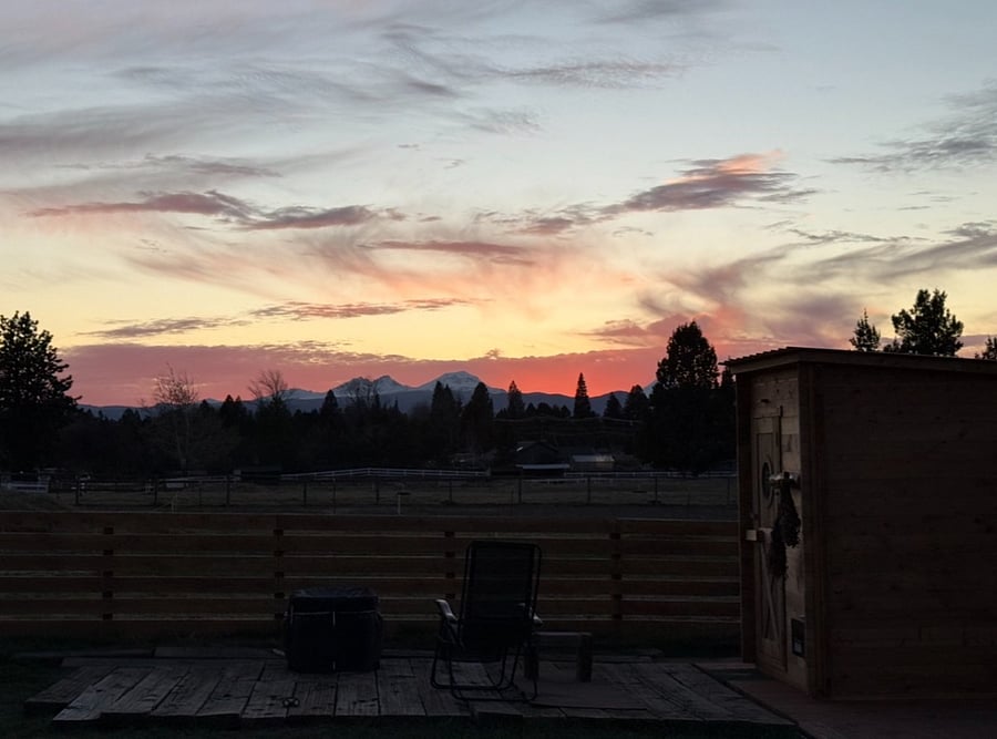 Sauna and Mountain views