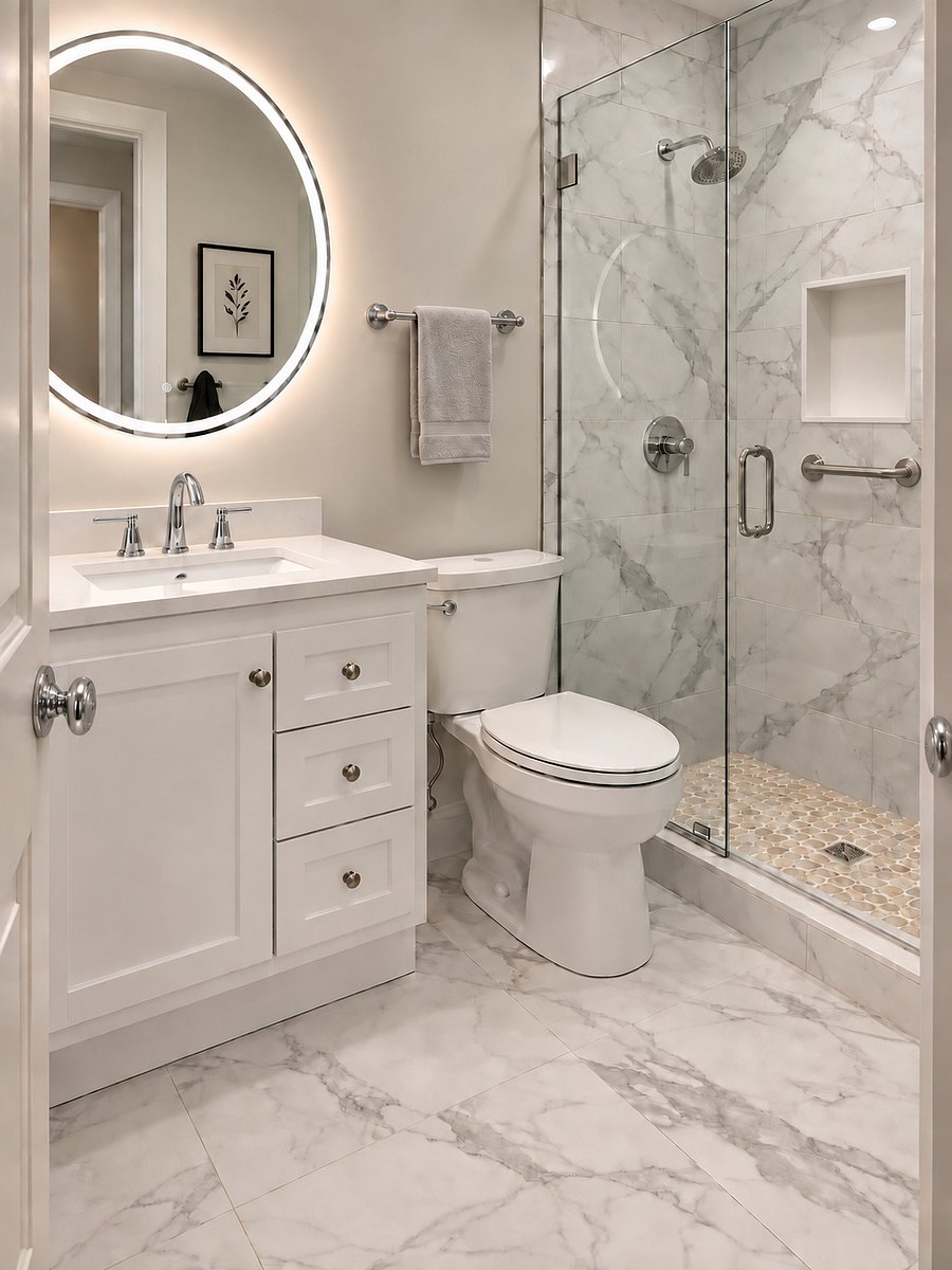 This new bathroom addition completed in November of 2026.