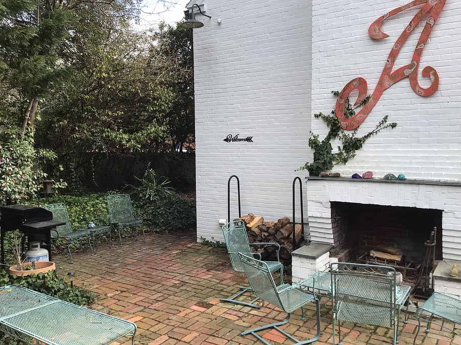 Patio and grill.