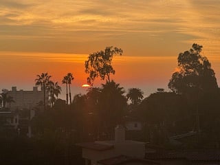 Stunning sunset views
