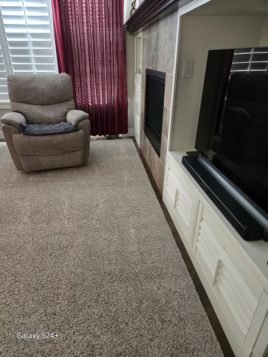 Living room and fireplace