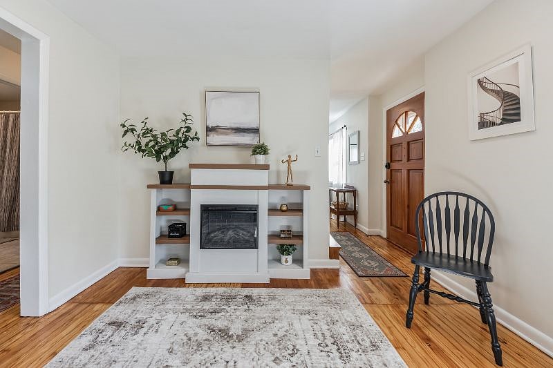 Office/library electric fireplace