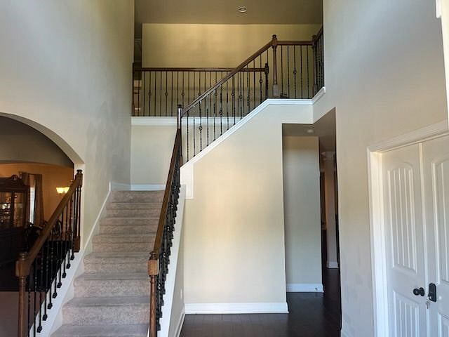 Foyer/1 of 2 stairways
