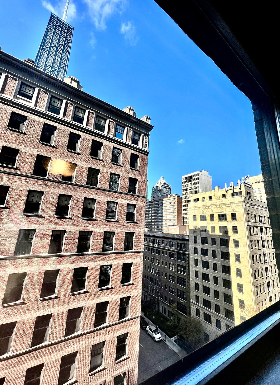 kitchen window view (can see the Hancock building :)