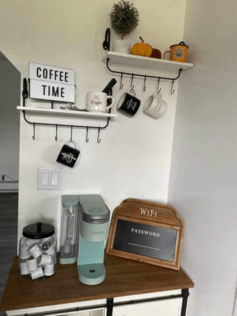 A coffee station to satisfy your caffeinating needs