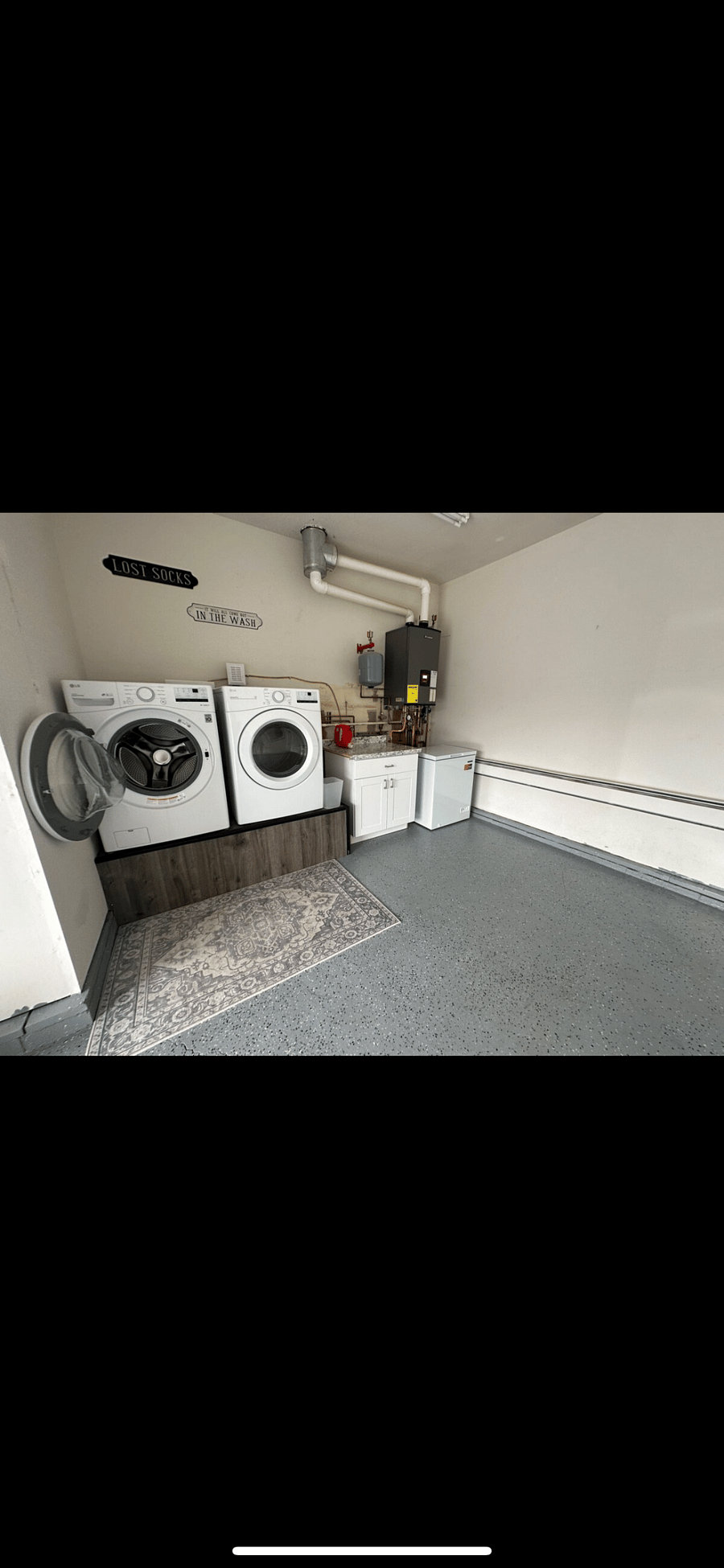 Chest freezer and nice new washer and dryer