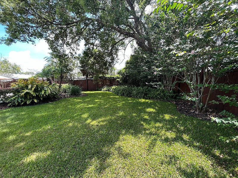 Take a break from the pool and enjoy a game of Bocce Ball in the expansive backyard.