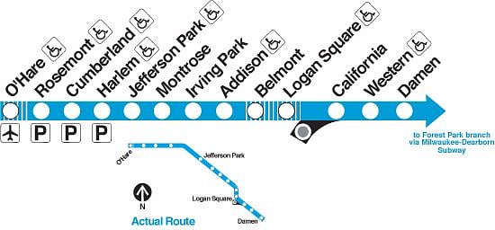 Montrose Blue line at walking distance