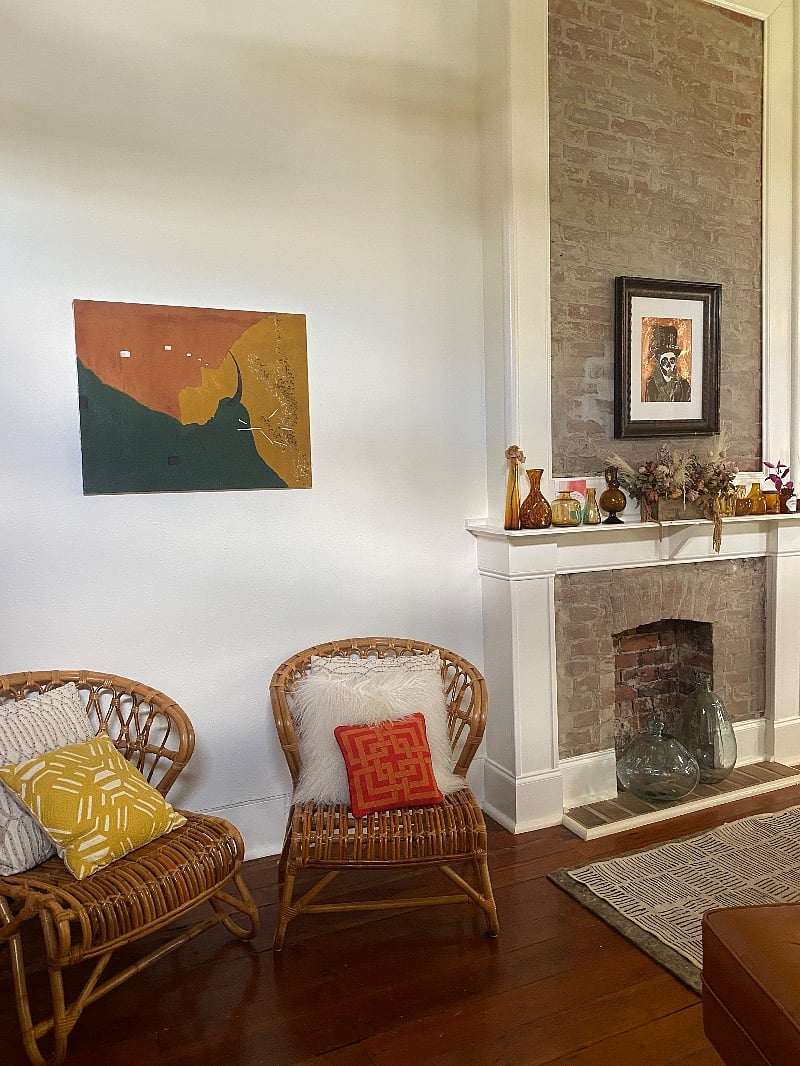 Beautiful brick fireplace facades in each room!