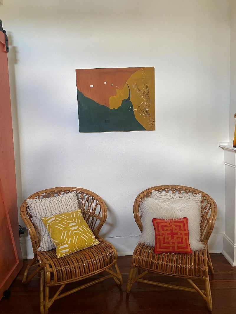 Sip your morning coffee and a book in this cute little corner spot