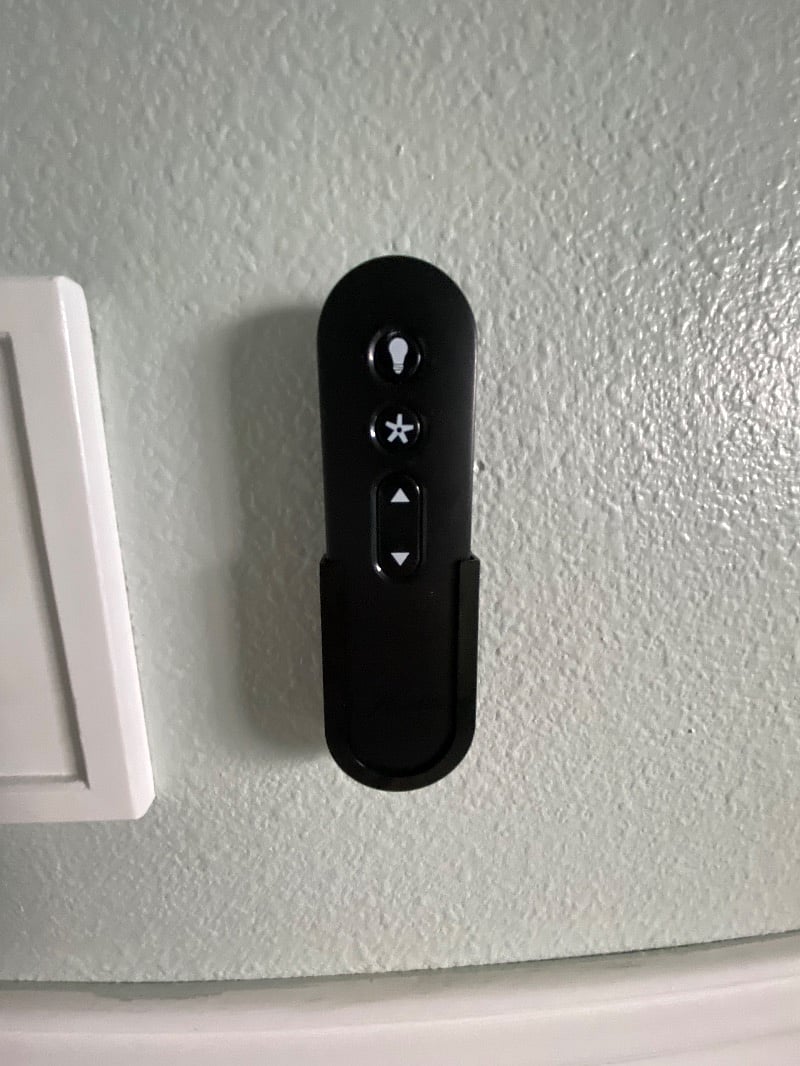 Light and fan remote in each room