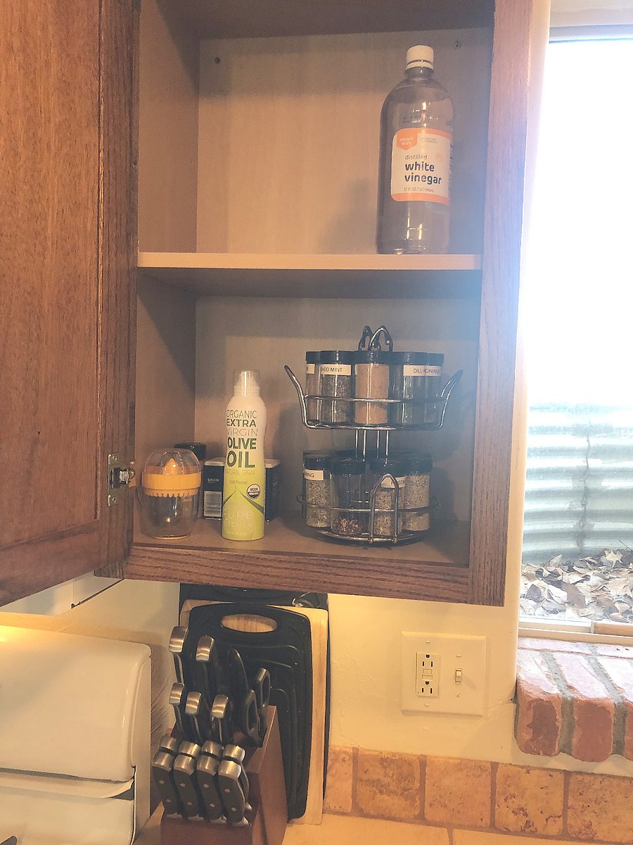 Basic cooking needs supplied.