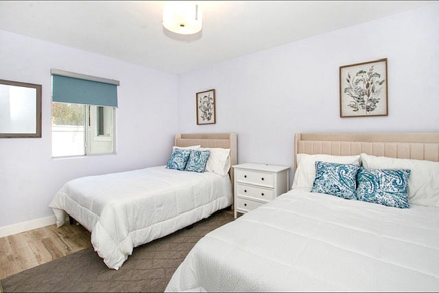 #2 Bedroom: 2 full sized beds, dresser, closet.