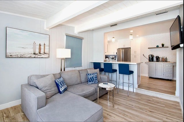 Den: Couch, TV and sound bar, breakfast bar, Office with desk, iPad to control the jacuzzi.