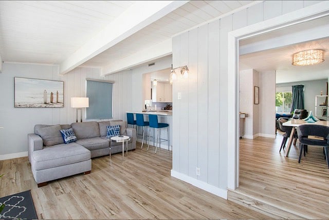Den: Couch, TV and sound bar, breakfast bar, Office with desk, iPad to control the jacuzzi.