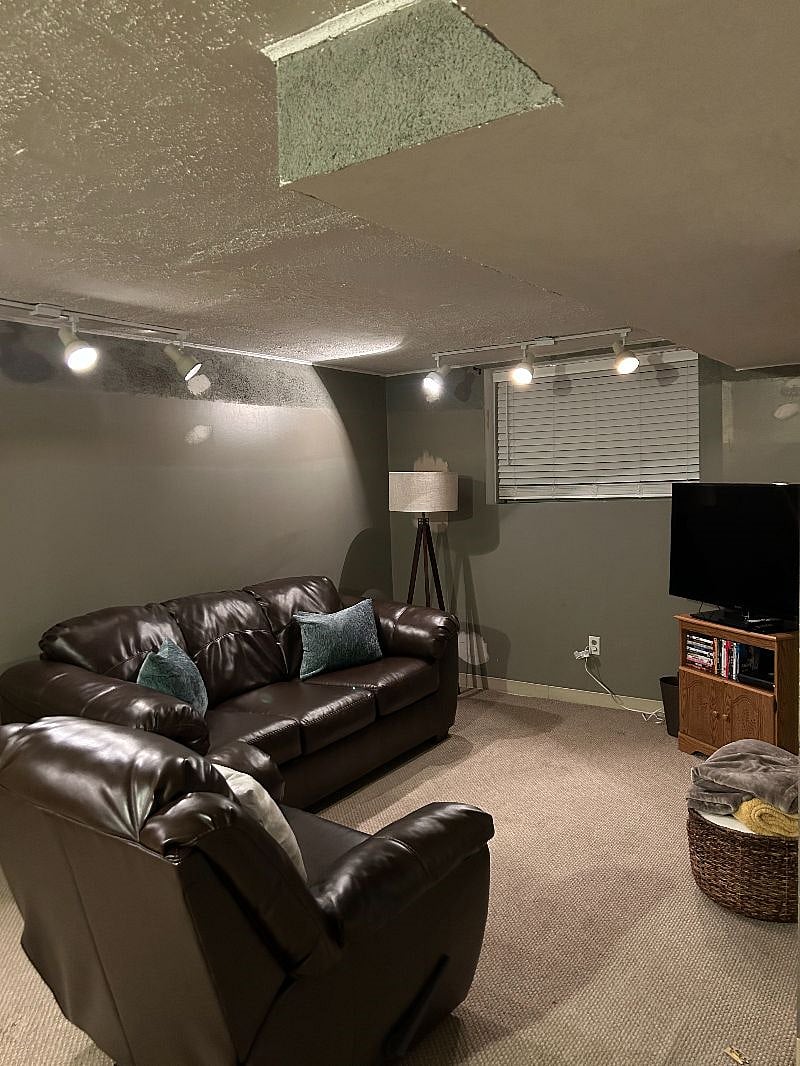 Partial Finished Family Room
