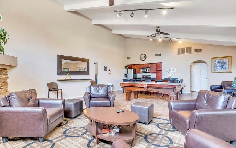 Rec room with kitchen. 