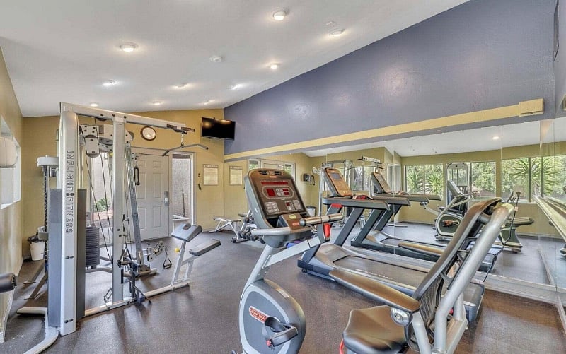 Fitness gym! Literally a couple steps from front door of unit. 